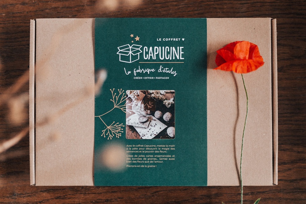 Coffret "Capucine" - Créez des bombes de graines et du papier ensemencé